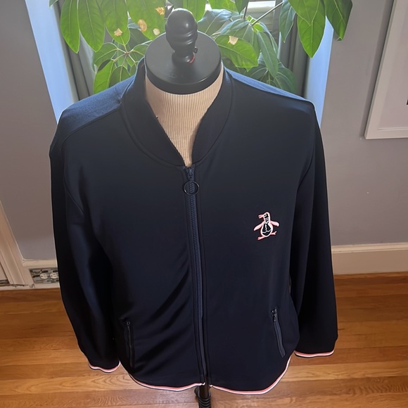 Original Penguin Zip Up Jacket polyester/cotton Size XL - Picture 2 of 12